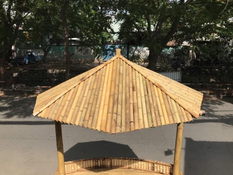 Quầy Bar Tre Trúc Mái Bát Giác - QBT009